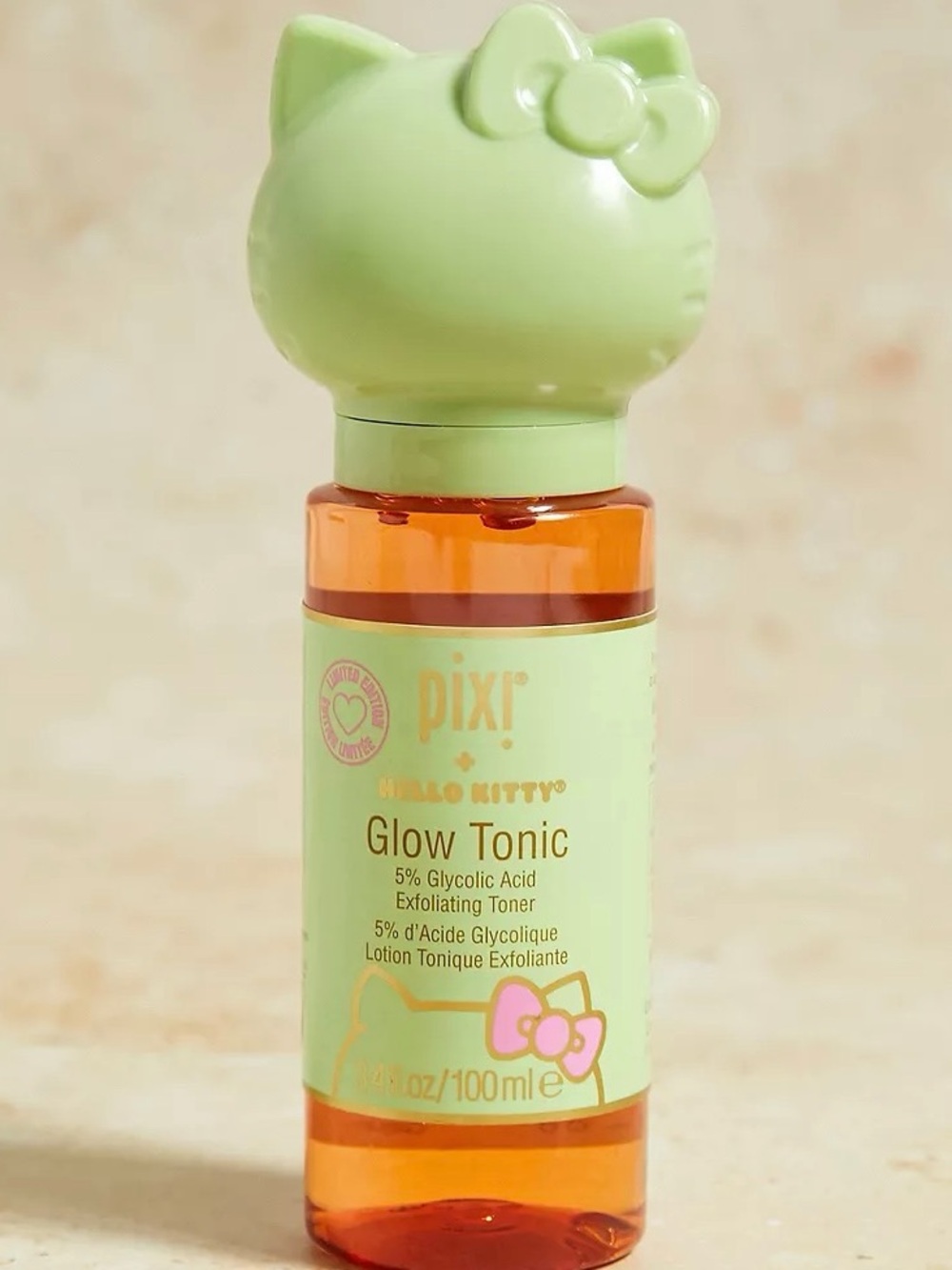 Pixi x Hello Kitty Glow Tonic Glycolic Acid Exfoliating Toner 4.2 fl oz - New
